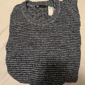 NEW Black+Grey Simons XL Cotton Sweater